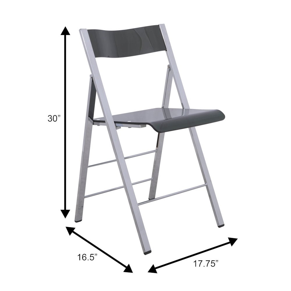 Menno Modern Acrylic Folding Chair