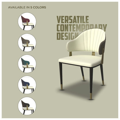 Aria Series Modern Dining Chair in Black Set of 2