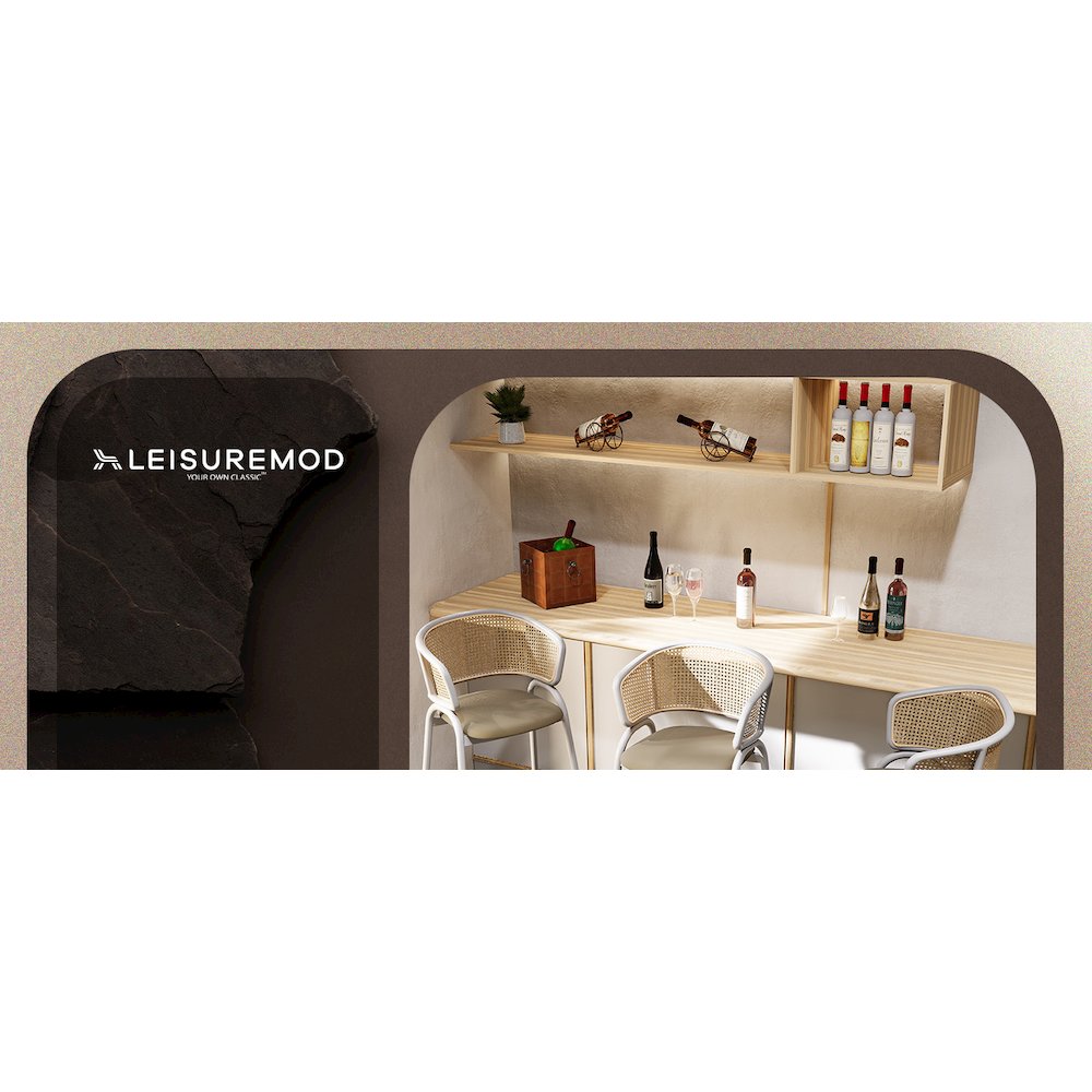 Opulent Series Modern Amber Dining Chair Set of 2