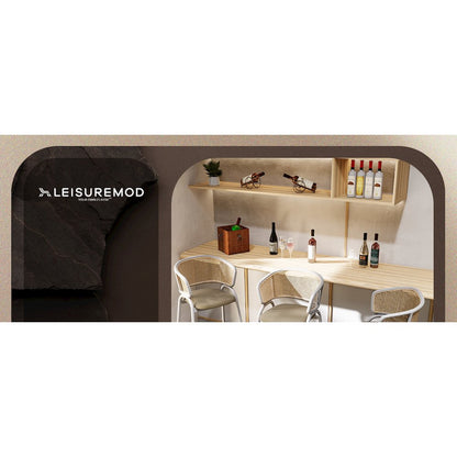 Opulent Series Modern Amber Dining Chair Set of 2