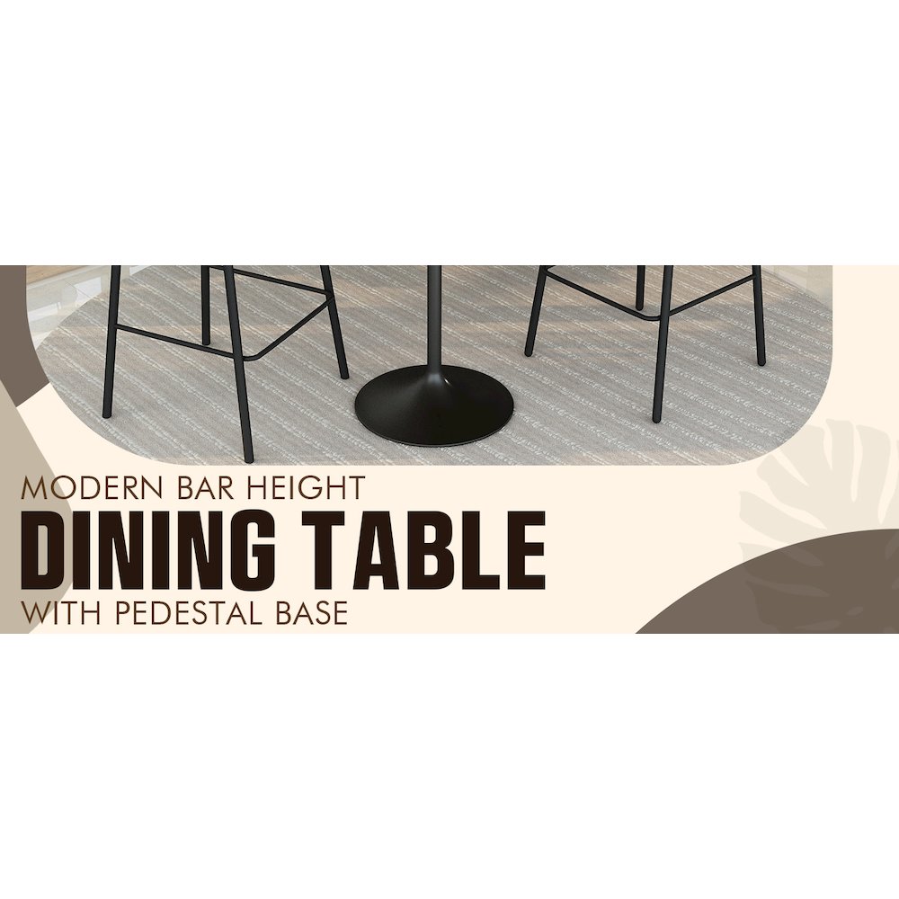 Verve Collection Modern Bar Height Table