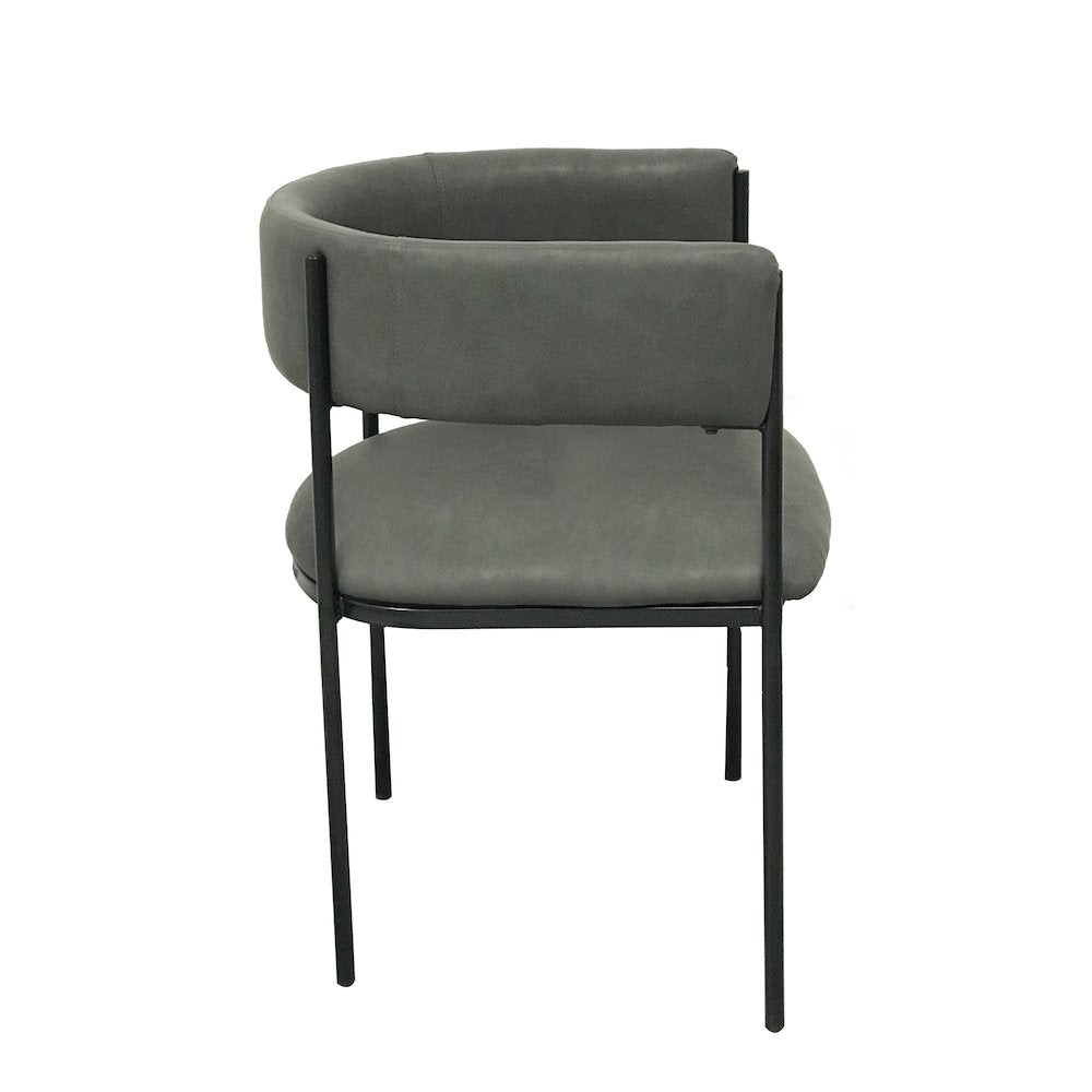 Cyril Collection Modern Chair in Charcoal