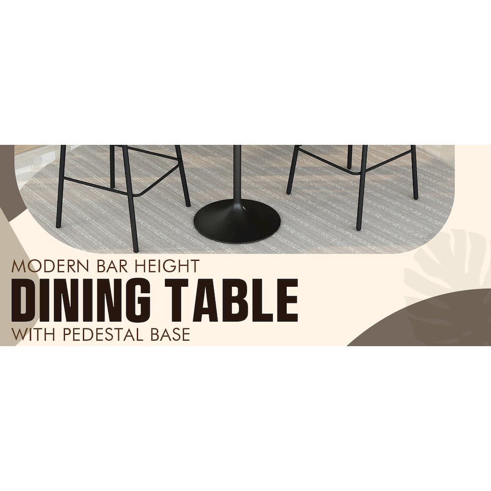 Verve Collection Modern Bar Height Table
