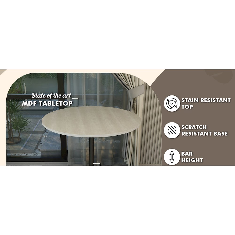 Verve Collection Modern Bar Height Table