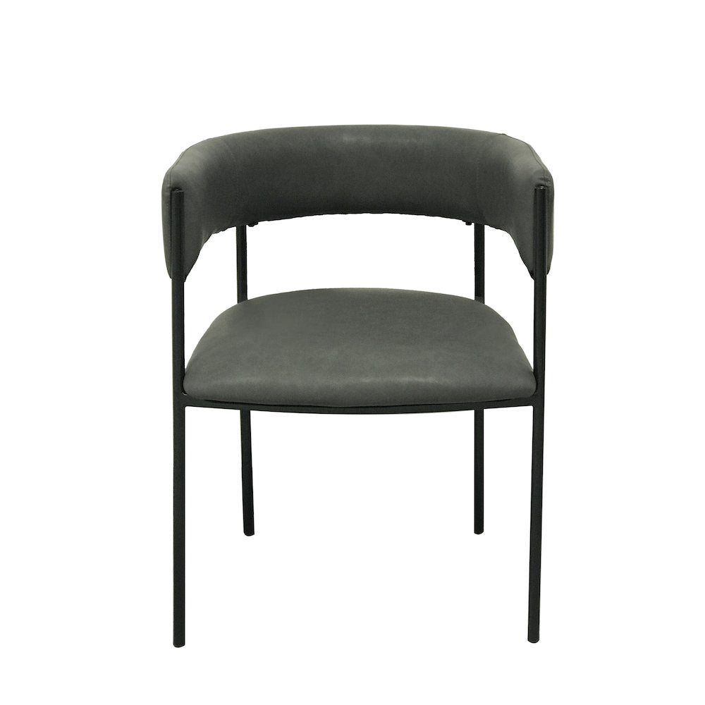 Cyril Collection Modern Chair in Charcoal