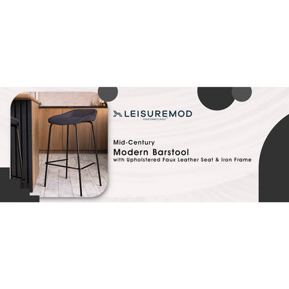 Servos Modern Barstool in Black