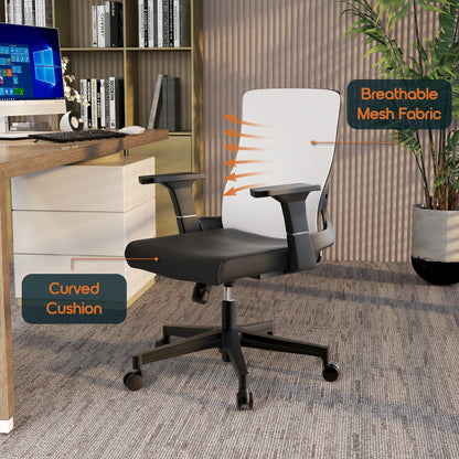 Office Brio Series Office Task Chair In White