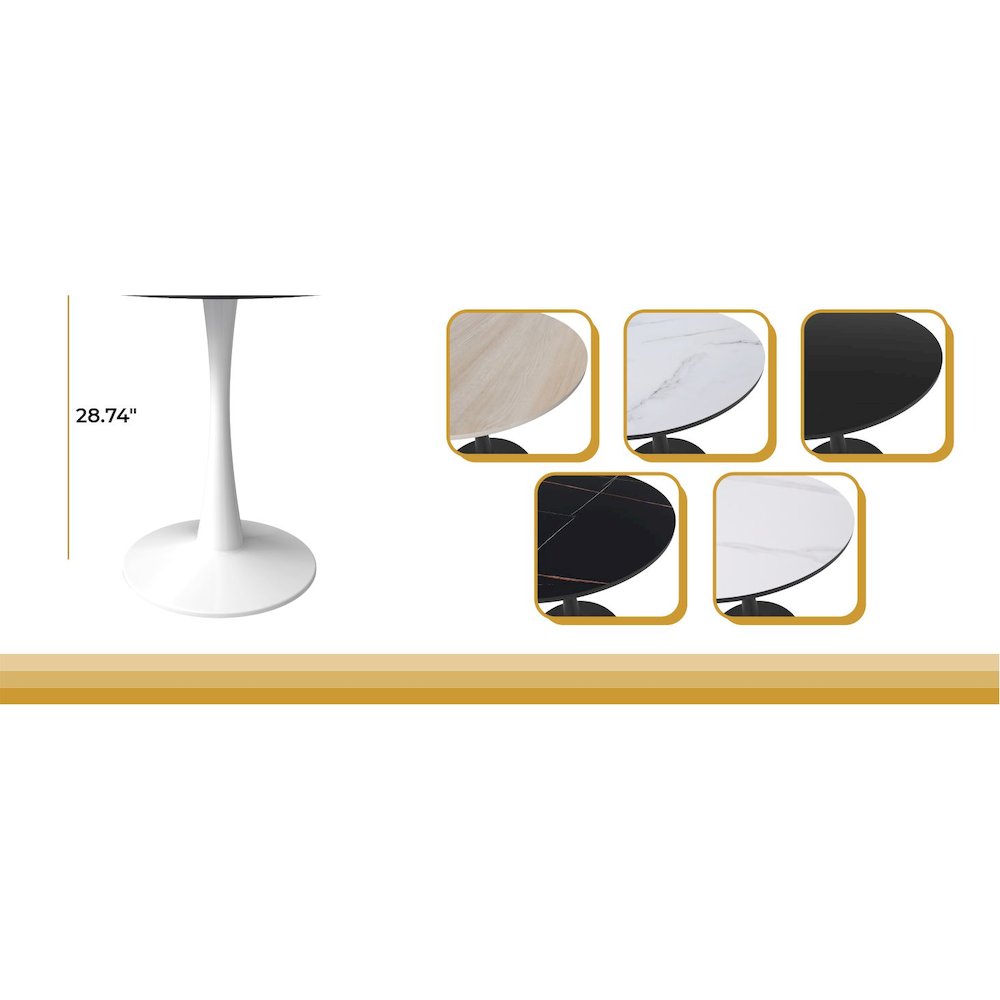 Viva Collection Modern Wooden Dining Chair in Cream