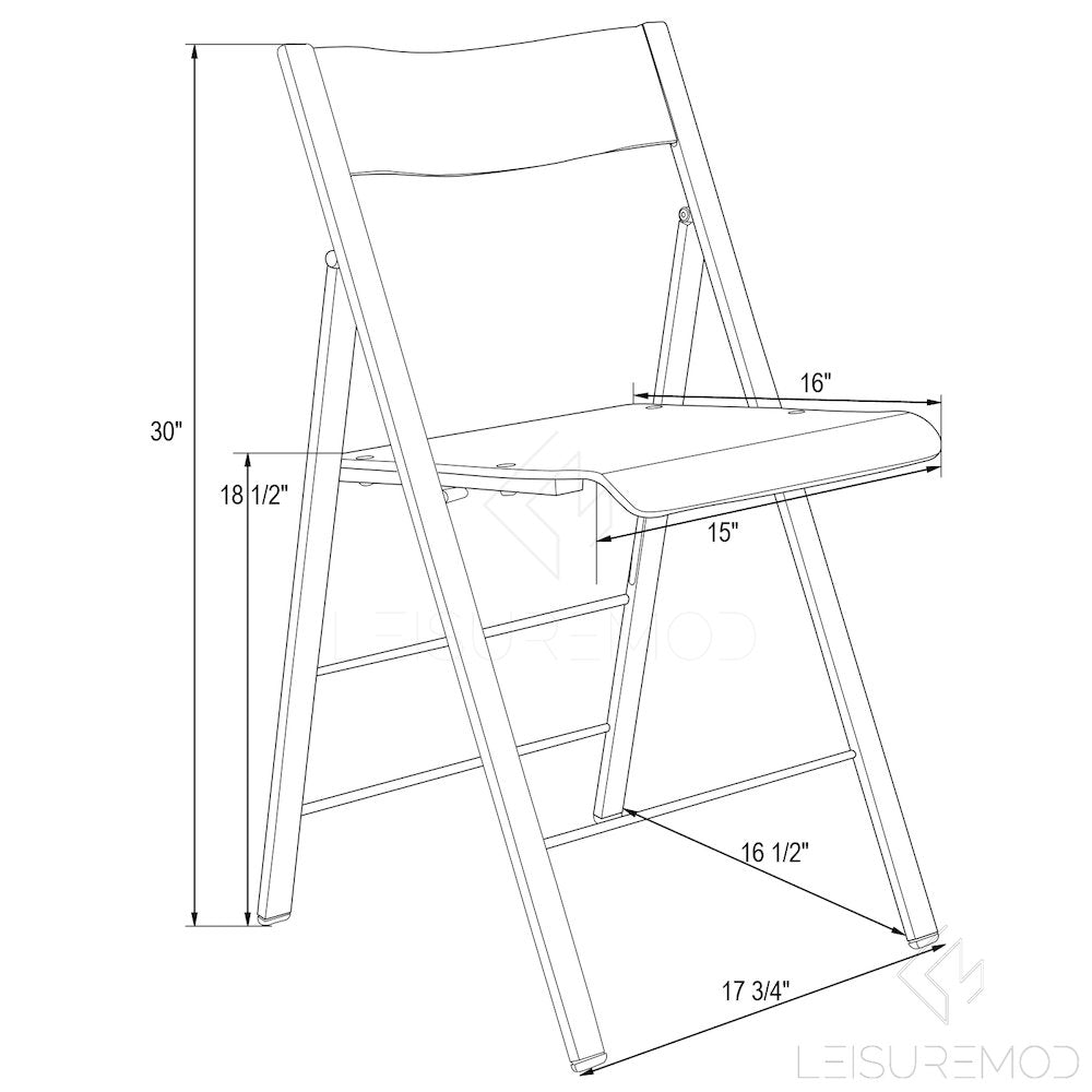 Menno Modern Acrylic Folding Chair