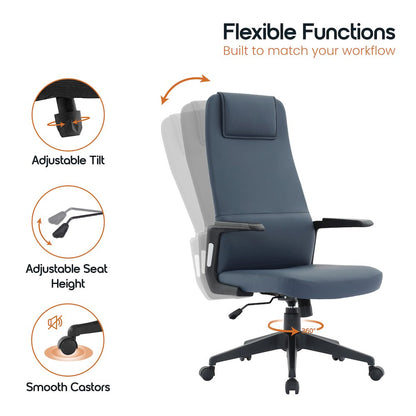 Nexa Collection Modern Office Chair In Blue