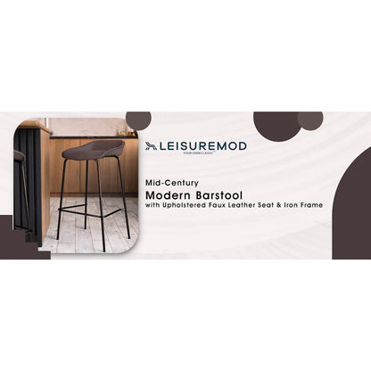 Servos Modern Barstool in Elephant Grey