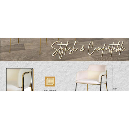 Lincoln Modern Mid-Century Upholstered Velvet Loveseat with Gold Frame
