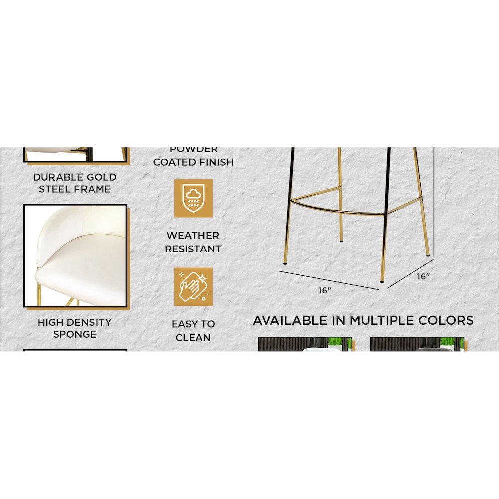 Lincoln Modern Mid-Century Upholstered Velvet Loveseat with Gold Frame