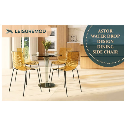Astor Water Ripple Design Dining Chair