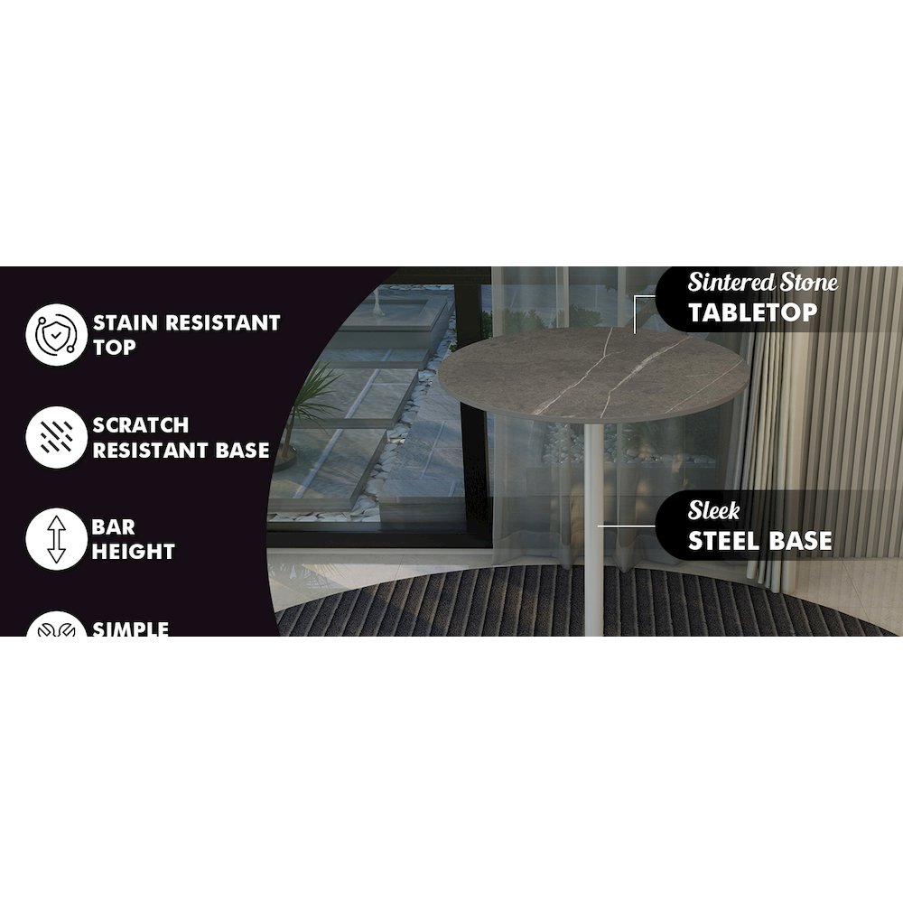 Verve Collection Modern Bar Height Table