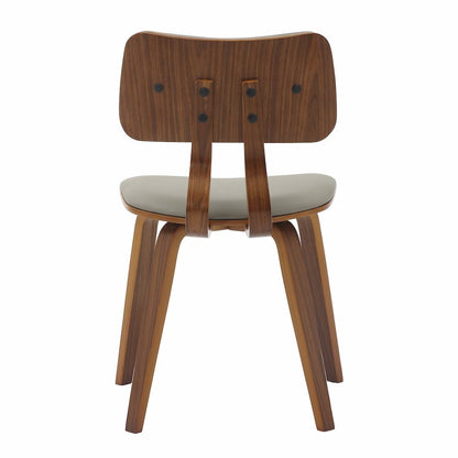 5-Piece Dining Set in Walnut/Light Grey