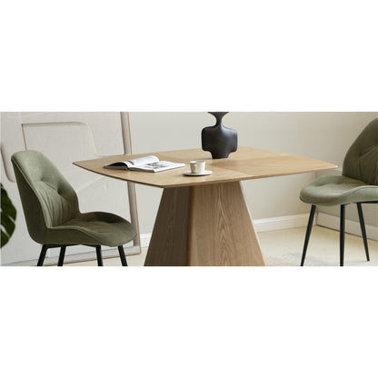 Axis Collection Modern Gold Dining Chair in Black