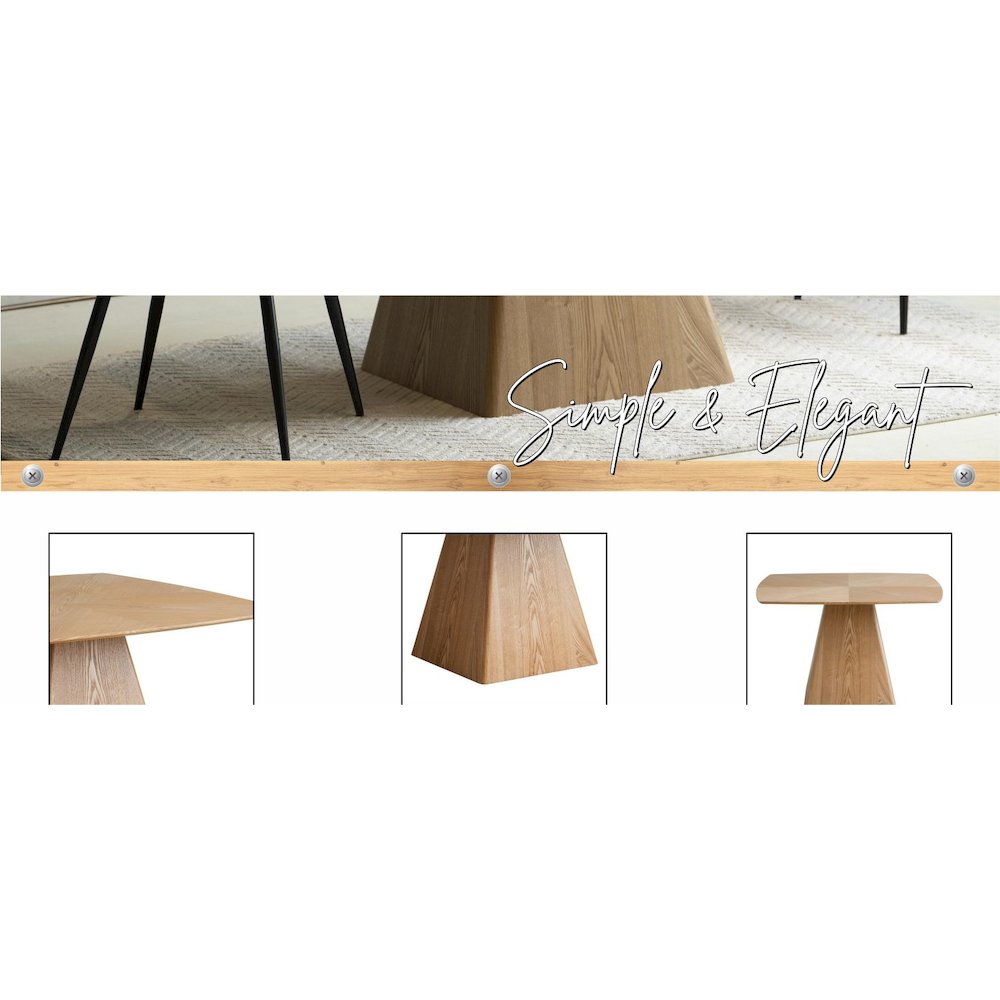 Opaline Series Elegant Wooden Dining Chair in Black Velvet and Toupe