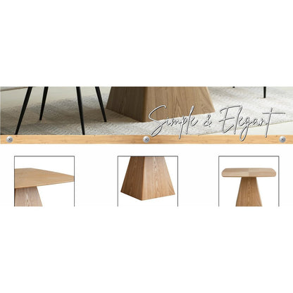 Opaline Series Elegant Wooden Dining Chair in Black Velvet and Toupe