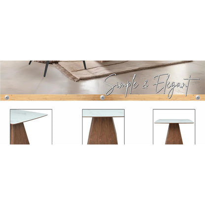 Opaline Series Elegant Wooden Dining Chair in Black Velvet and White