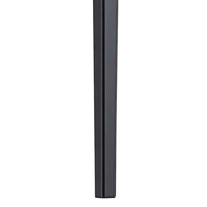 Avo Series Modern Dining Table Black Base, With 55 Light Grey Sintered Stone Top