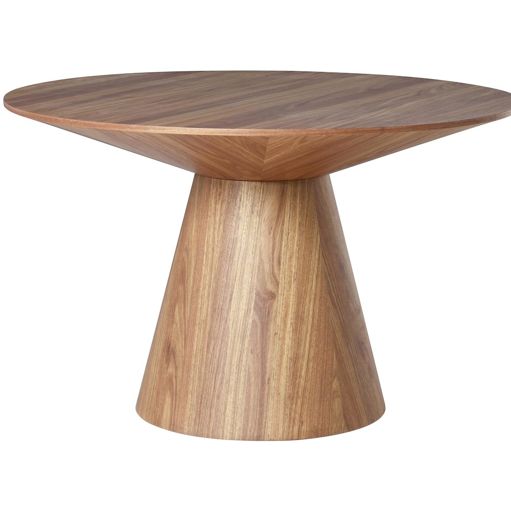 5-Piece Dining Set in Dark Walnut/Taupe