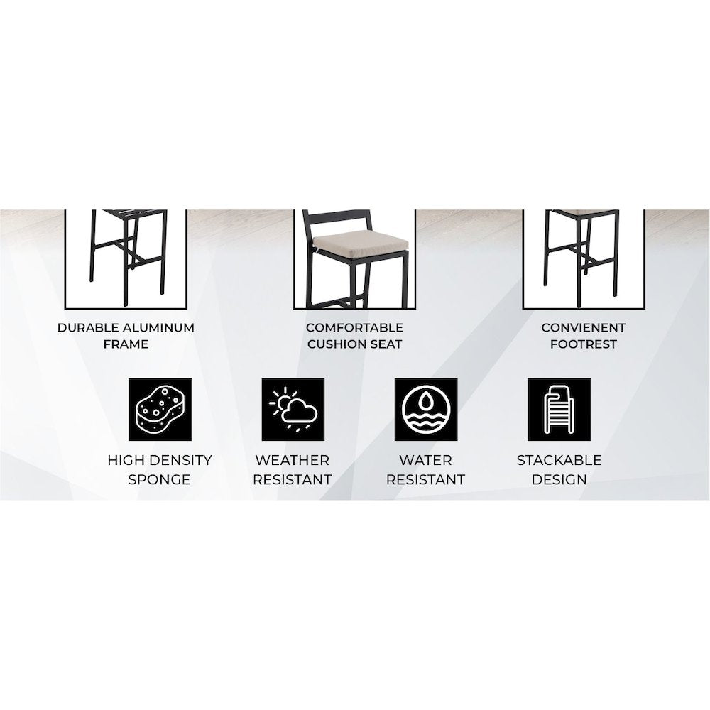 Opaline Series Elegant Wooden Dining Chair in Two-Tone Grey