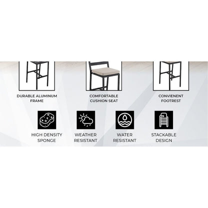 Opaline Series Elegant Wooden Dining Chair in Two-Tone Grey
