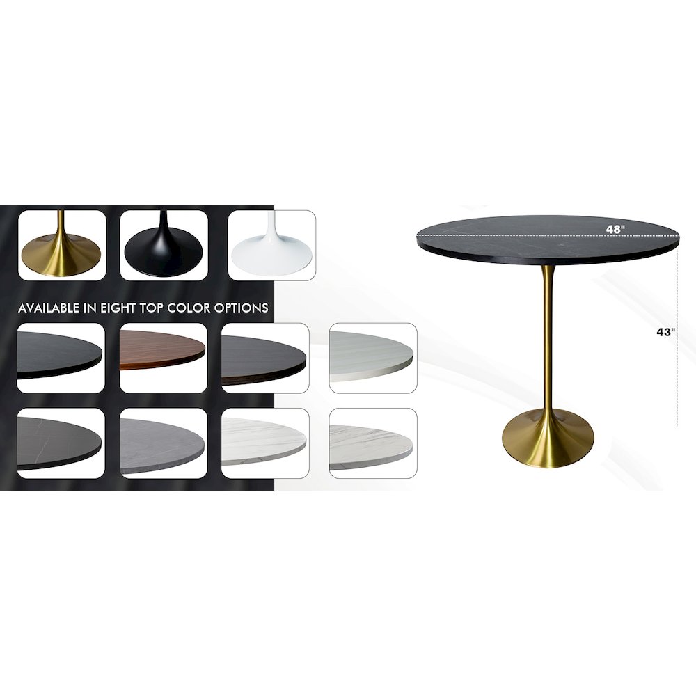 Verve Collection Modern Bar Height Table