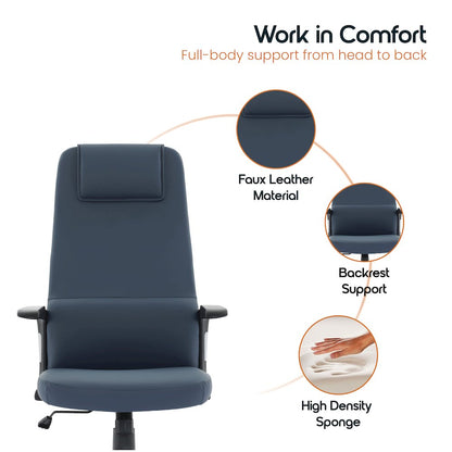 Nexa Collection Modern Office Chair In Blue