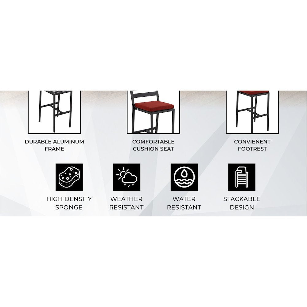 Aero Collection Modern Dining Chair in Oatmeal