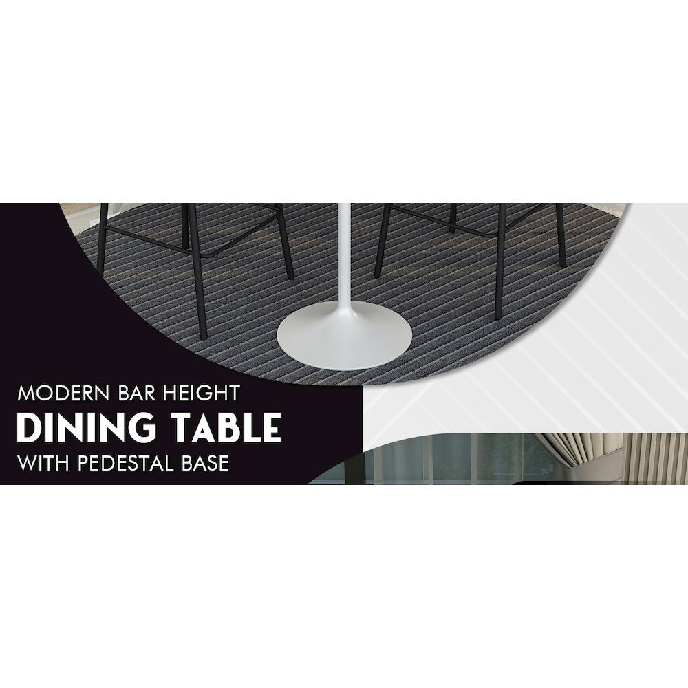 Verve Collection Modern Bar Height Table