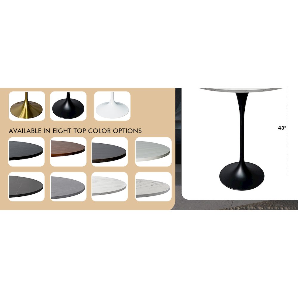 Verve Collection Modern Bar Height Table