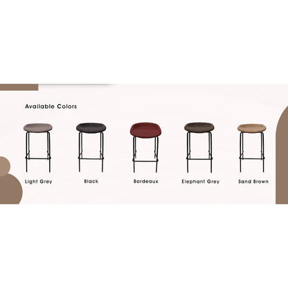 Aleen Series Guest Office Chair In Dark Brown Leather