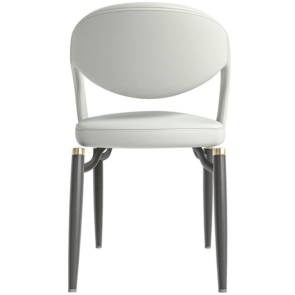 Entice Collection Modern Dining Chair Set of 2 in Grey