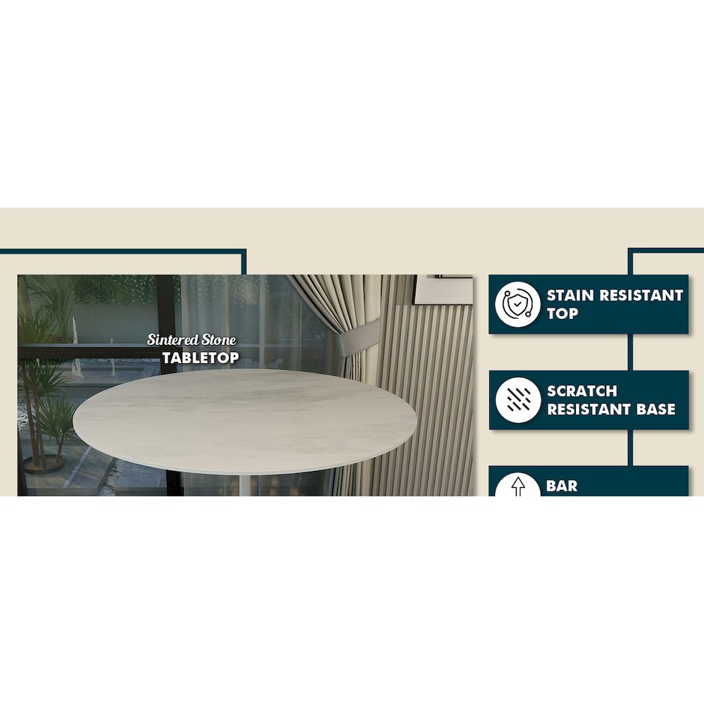 Verve Collection Modern Bar Height Table