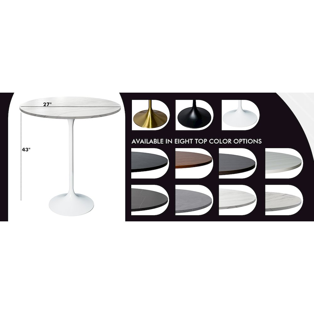 Verve Collection Modern Bar Height Table