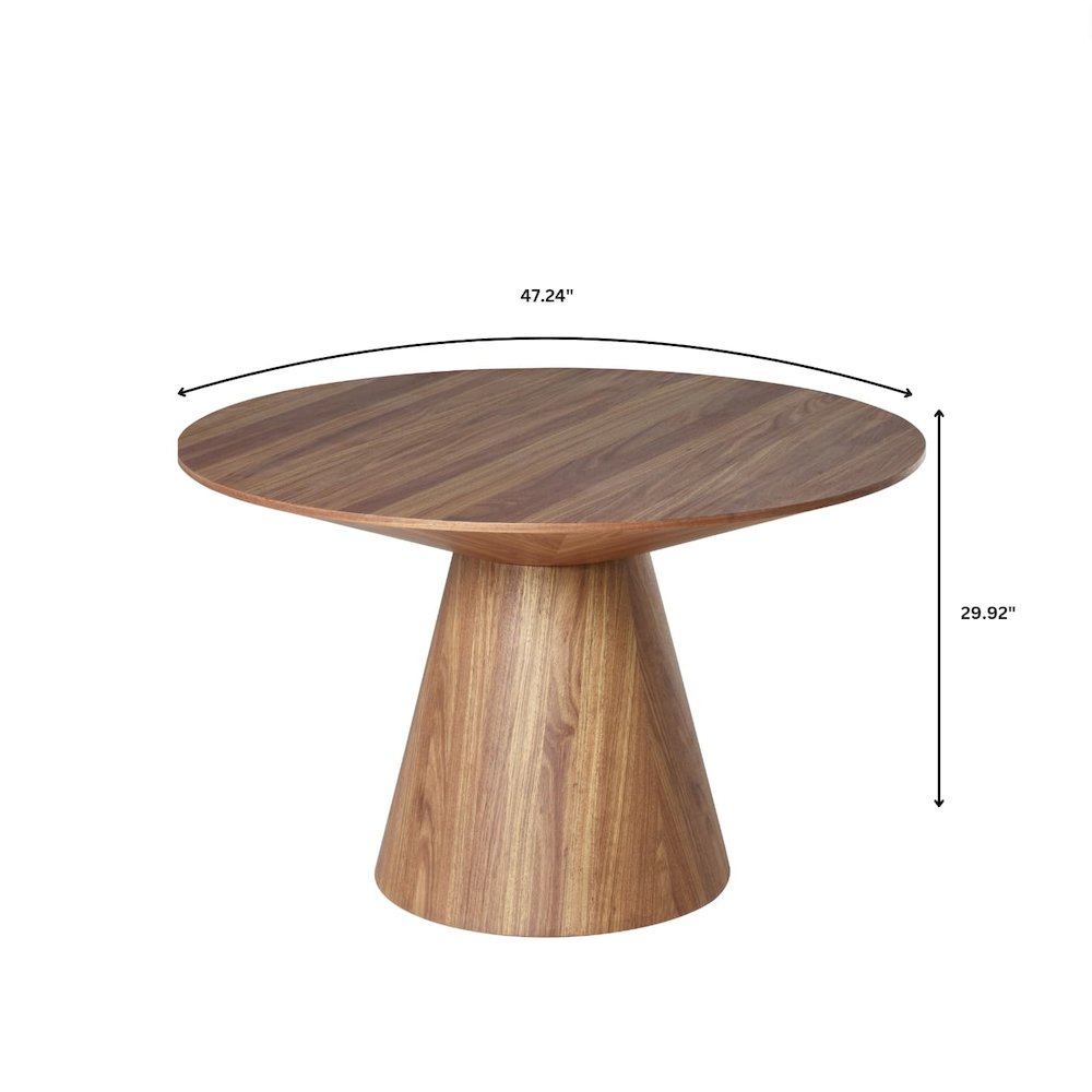 5-Piece Dining Set in Dark Walnut/Taupe