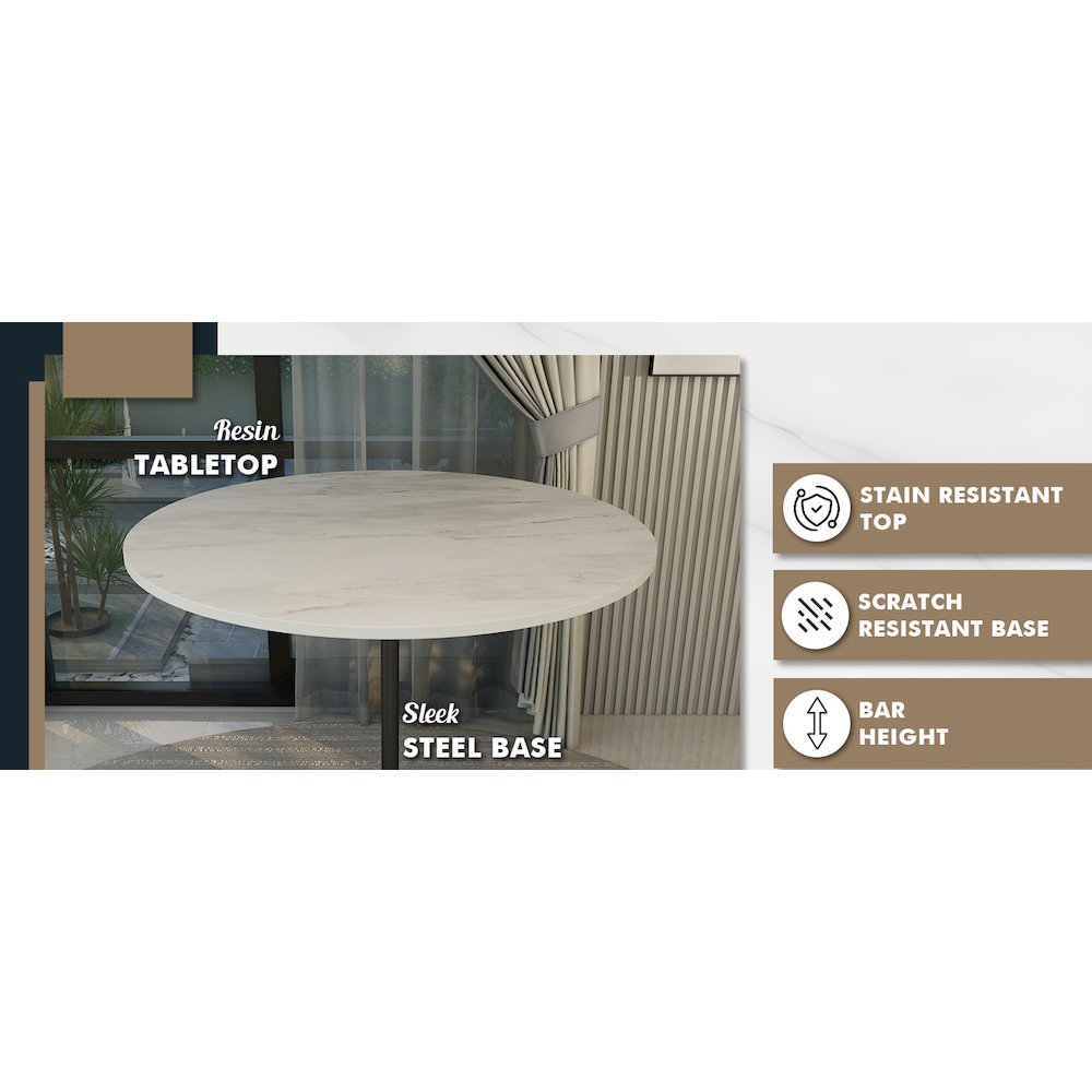 Verve Collection Modern Bar Height Table