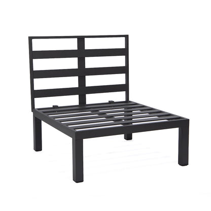 Hamilton Aluminum Patio 4-Seater Sofa With Cushions in Orange