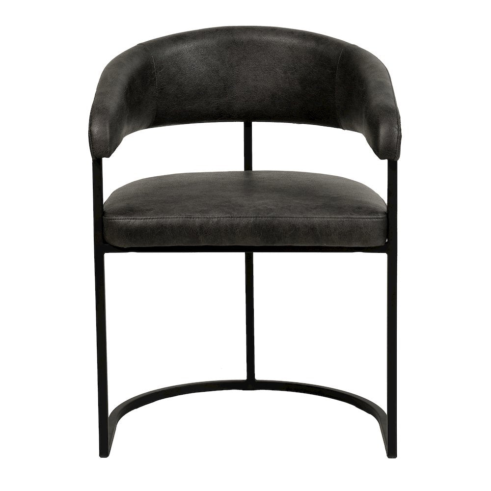 Aero Collection Modern Dining Chair in Charcoal