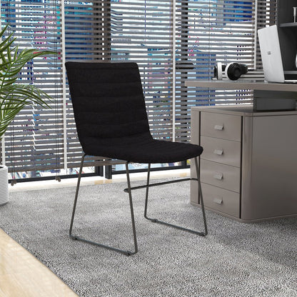 Zylar Series Office Guest Chair in Brown Fabric