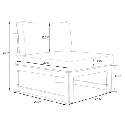 Chelsea 5-Piece Middle Patio Chairs and Fire Pit Table