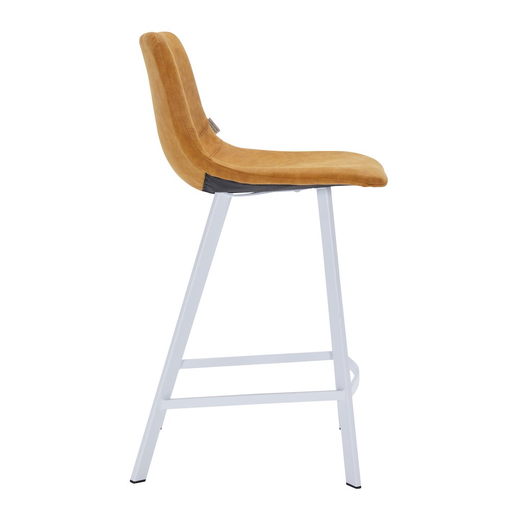 Elland - Counter stool -Light Brown-White base