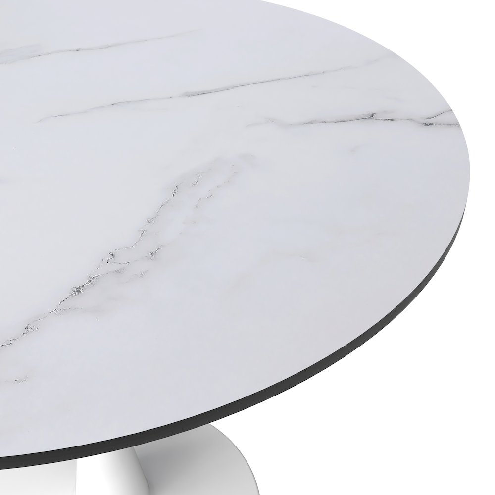 Bristol Mid-Century Modern Round Dining Table