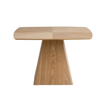 Zephry Collection Modern Dining Wooden Square Dining Table in Natural Wood