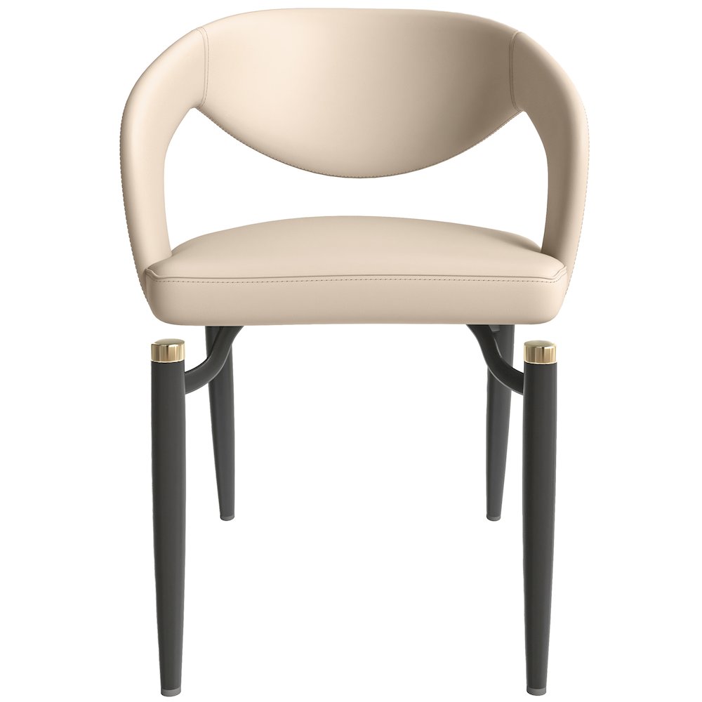 Entice Collection Modern Dining Chair Set of 2 in Grey