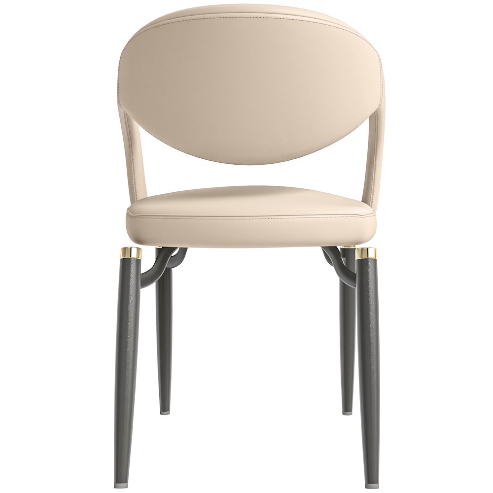 Entice Collection Modern Dining Chair Set of 2 in Grey