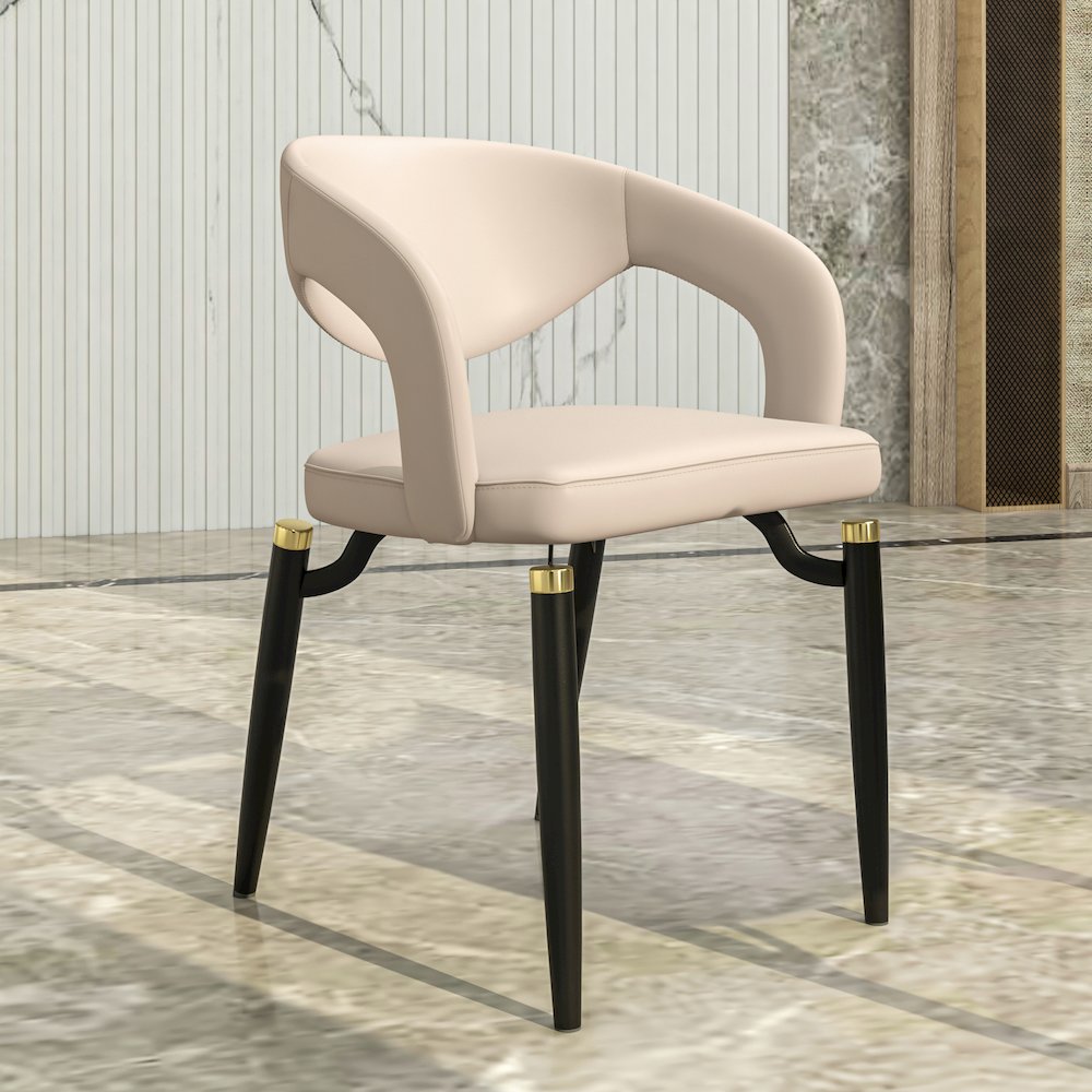 Entice Collection Modern Dining Chair Set of 2 in Grey