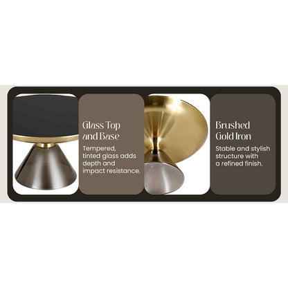 Hyalus Collection Glass Coffee table in Smoke